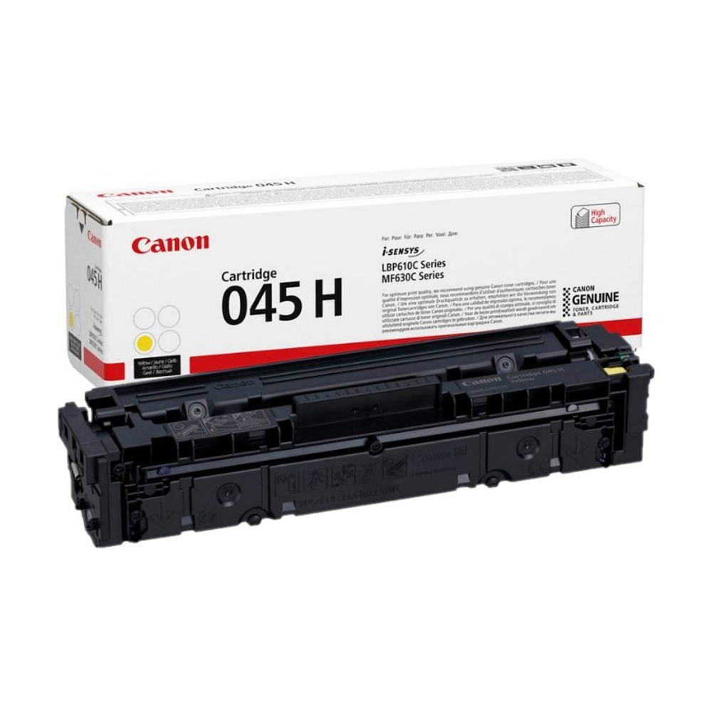 Картридж CANON 045HY для i-SENSYS LBP611/LBP613/MF631/MF633/MF635 желтый (2.2k)