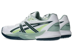 Мужские кроссовки для бадминтона/сквоша Asics Powerbreak FF — white/tranquil teal