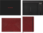 Набор Moleskine LE Prescious & Ethical Shine блокнот/перьевая ручка Kaweco/папка-конверт XLarge линейка золотистый (LEHSHINEBUNDGOLD)