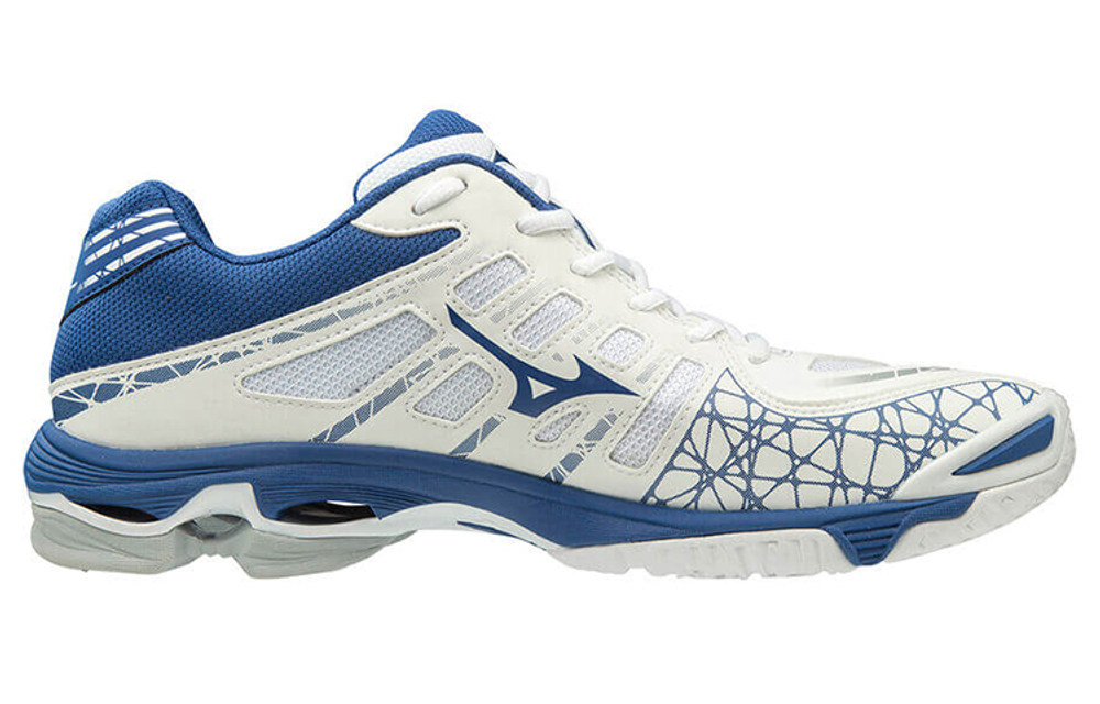 Mizuno Textile, Synthetic Leather Comfortable Slip Resistant, Abrasion Resistant, Breathable Low top Volleyball Shoes