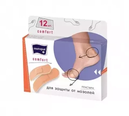 MATOPAT, ПЛАСТЫРИ COMFORT, (12 ШТ/УПАК)