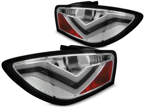 Задние фонари для Seat Ibiza 6J 3D (08-12) LED Chrome