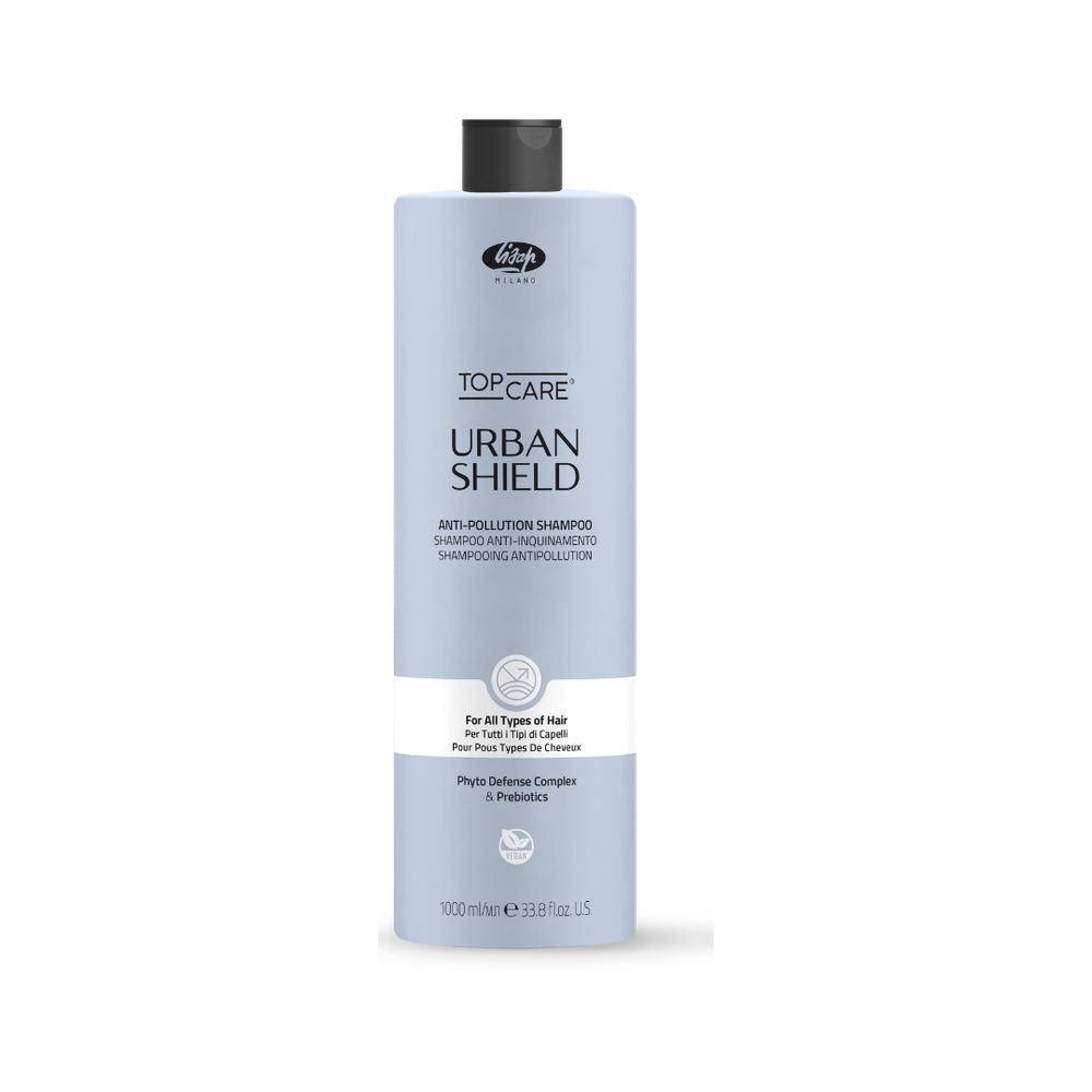 Шампунь против загрязнений для всех типов волос - Lisap Urban Shield Anti-Pollution Shampoo 1000 мл Шампунь против загрязнений для всех типов волос - Lisap Urban Shield Anti-Pollution Shampoo 1000 мл