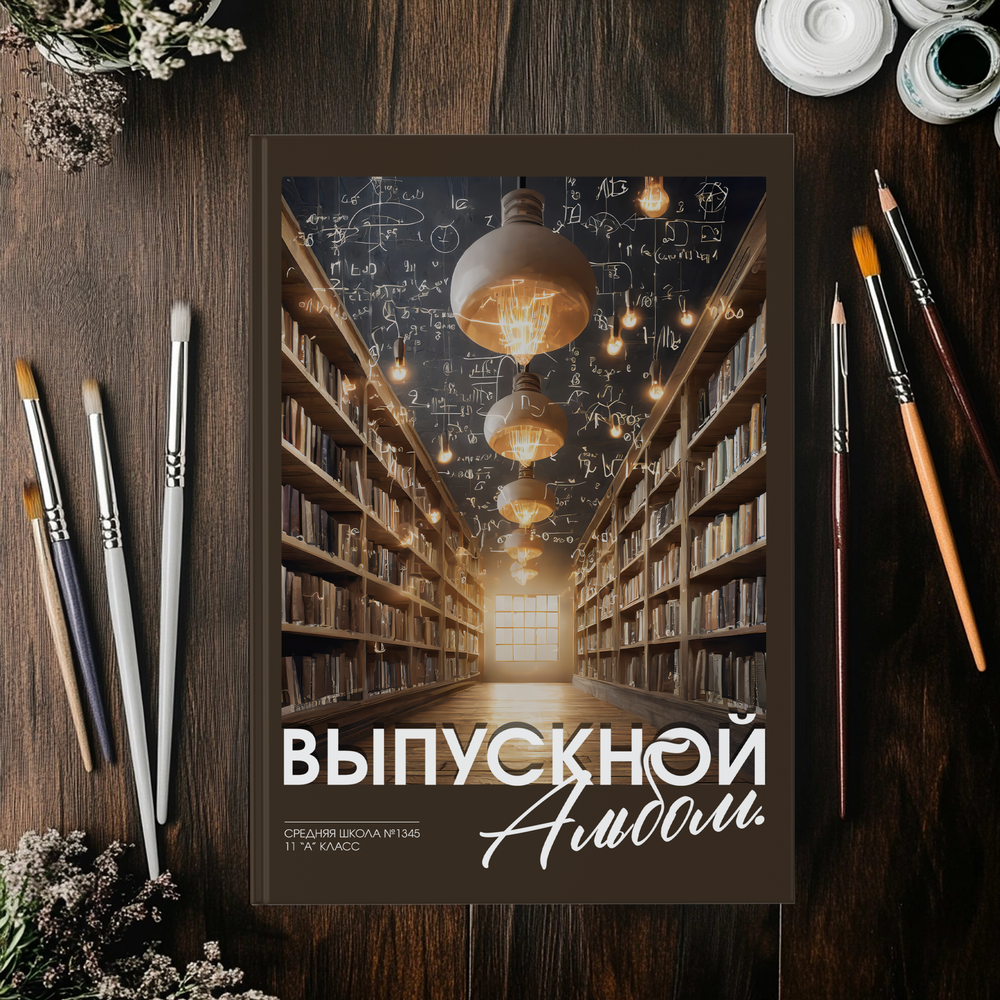 PSD-Шаблон обложки "Библиотека"