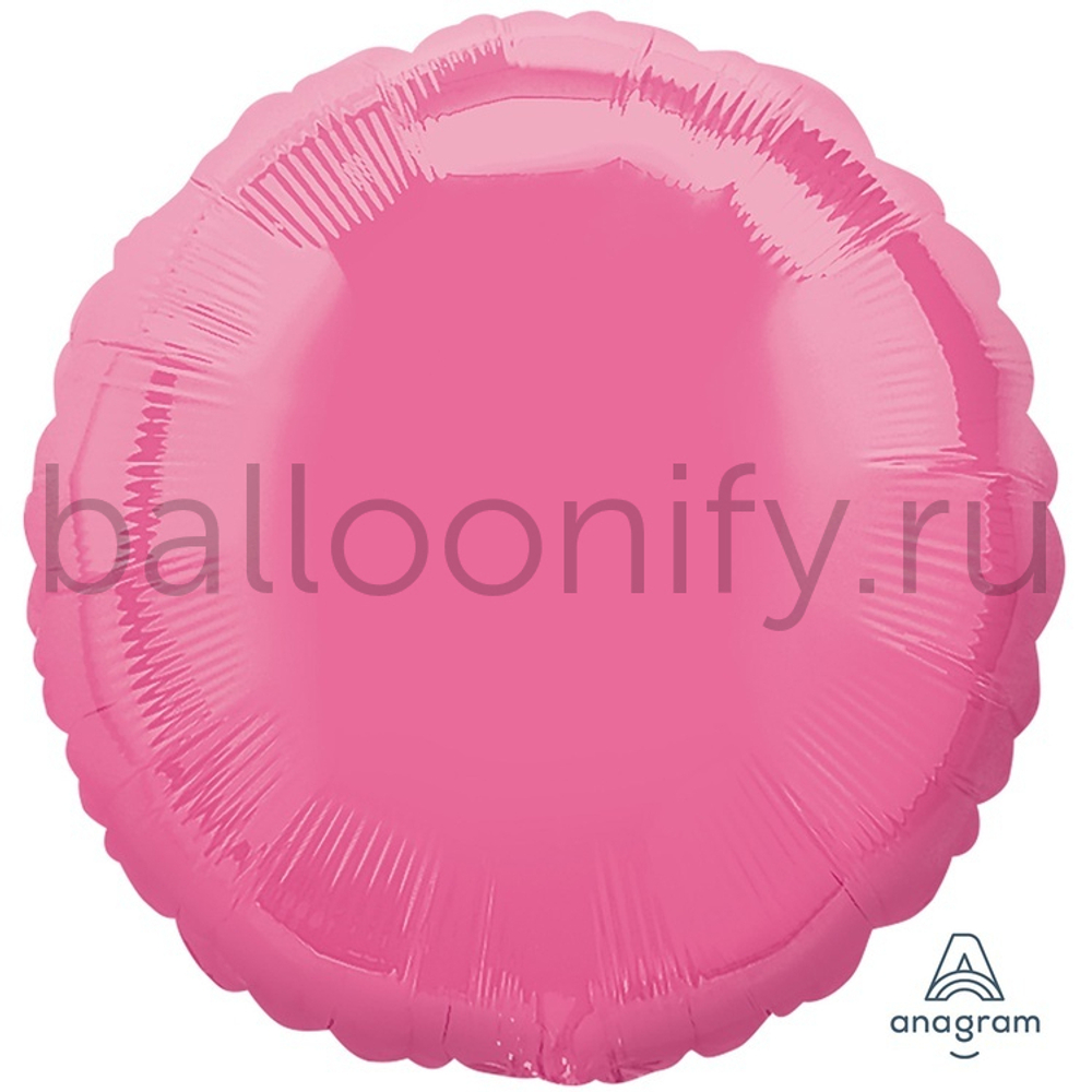 Фольгированная фигура, круг 18"/46СМ Пастель Rose