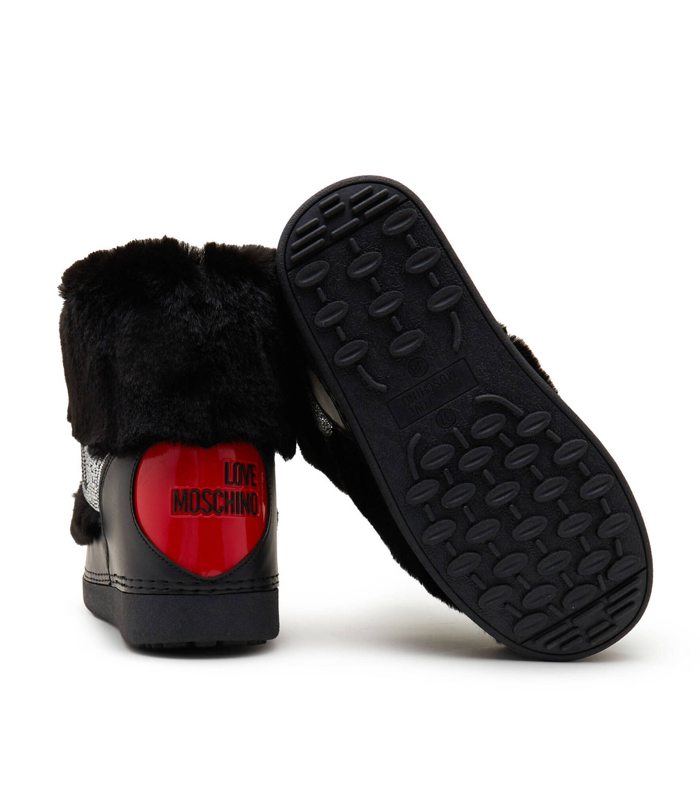 Утепленное угги Love Moschino - черный(JA24202G0HJW0)