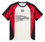 Футболка T-Shirt Jersey Screamin' Eagle Race off white/red Harley-Davidson