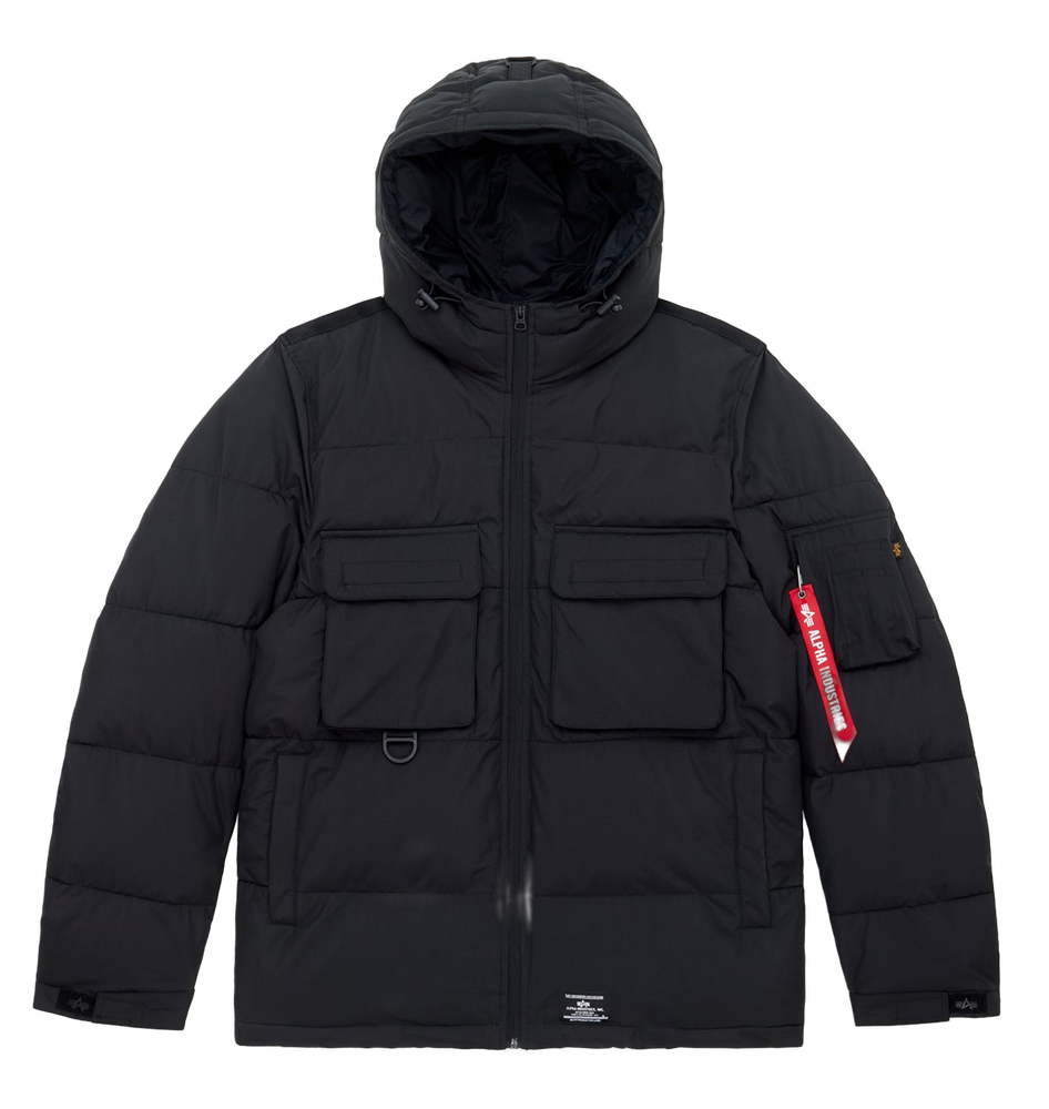 Куртка Alpha Industries Hooded Puffer Black Куртка Alpha Industries Hooded Puffer Black