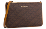 MICHAEL KORS MICHAEL KORS Luggage Collection PVC Leather Shoulder Bag, Crossbody Bag, Clutch Women"s Brown
