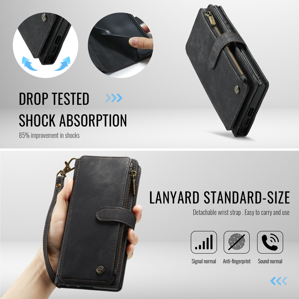 Многофункциональный чехол-кошелек CaseMe 3 in 1 Matte Wallet для Samsung Galaxy S26 Ultra