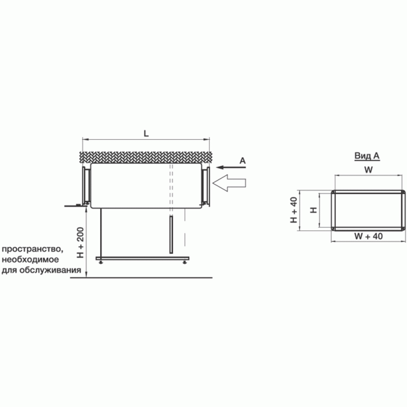 Фильтр воздушный FBRr 300x150