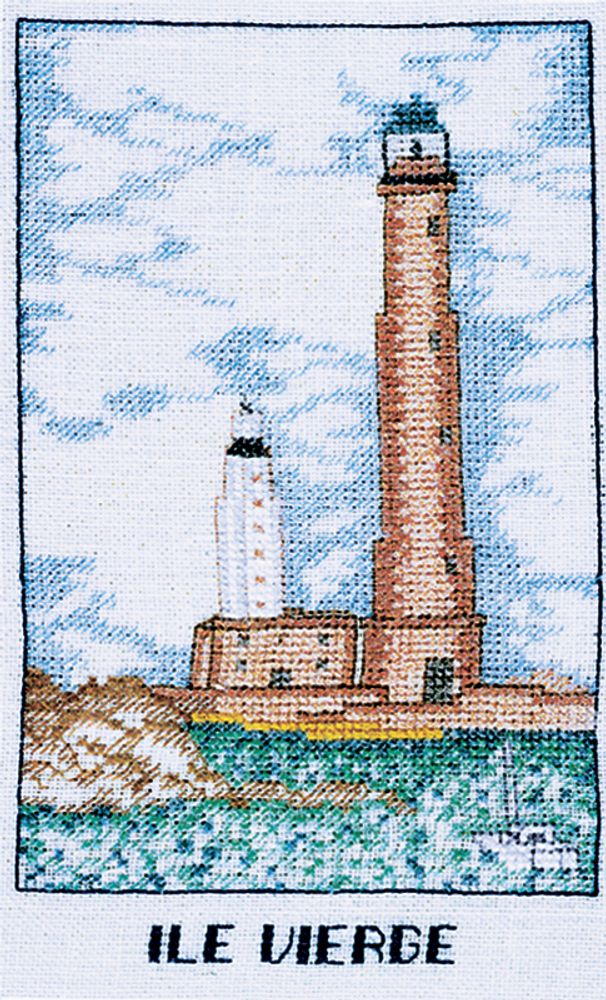 Набор для вышивания нитками Le Bonheur des Dames, Phare Ile Vierge” (Маяк Иль Вьерж), 10,5х17,5 см Набор для вышивания нитками Le Bonheur des Dames, Phare Ile Vierge” (Маяк Иль Вьерж), 10,5х17,5 см
