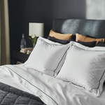 Комплект постельного белья IKEA SILVERTISTEL (СИЛВЕРТИСТЕЛ), Двуспальный, Белый, 240x220, 50x80 см