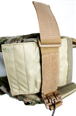 Чехол для бронежилета плитника КРЕПОСТЬ быстросброс слева, MIMICRYA, Cordura 1000D, MULTICAM, S-M