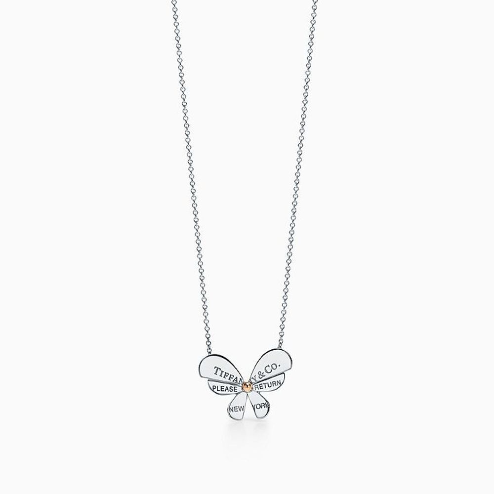 Браслет из розового золота и серебра, Tiffany🌿 BUGS. В наличии