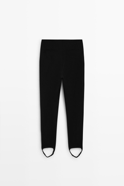 Massimo Dutti Брюки со штрипками, черный