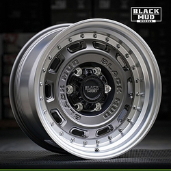 Диск колёсный литой BLACK MUD M580C R17 8,5 ET0 Matte Gunmetal/Machine Lip