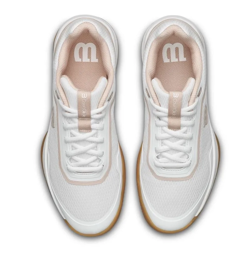 Женские теннисные кроссовки Wilson Court Glide - white/cameo rose/gum