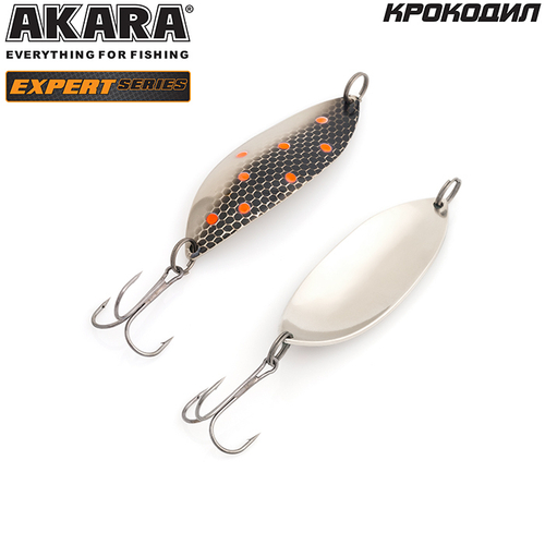 Блесна колебалка Akara Expert Крокодил 70 мм 15 гр. 11/SIL