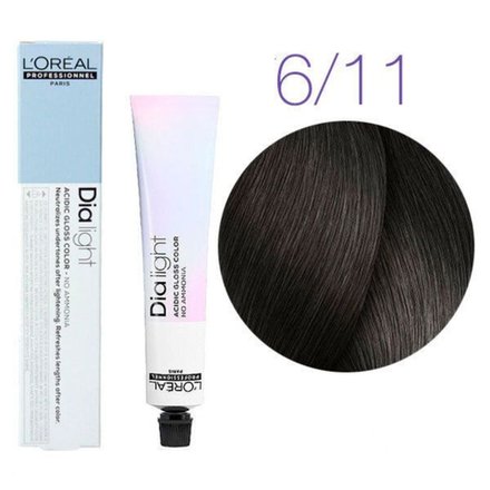 L'Oreal Professionnel Dia Light 6.11 темный блондин интенсивно-пепельный 50мл