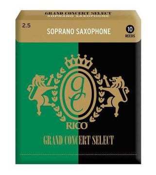 Трости для саксофона сопрано №2.5 10шт Rico RGC10SSX250 Grand Concert Select