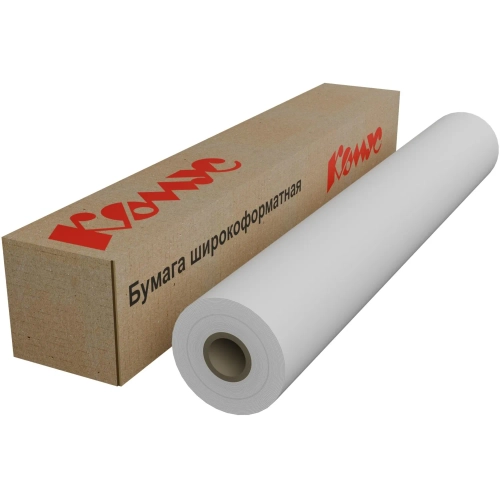Бумага широкоформатная Комус (ProMega engineer Bright white) (120 г/кв.м, длина 30 м, ширина 610 мм, диаметр втулки 50.8 мм)