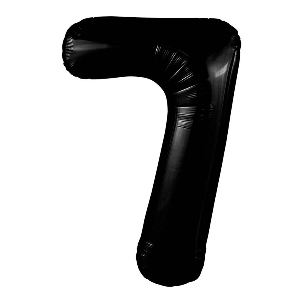 Цифра 7 черный блеск 40" Agura