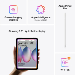 Планшет Apple iPad mini (A17 Pro) 8,3″, 128 ГБ, Wi‑Fi, Blue (голубой)