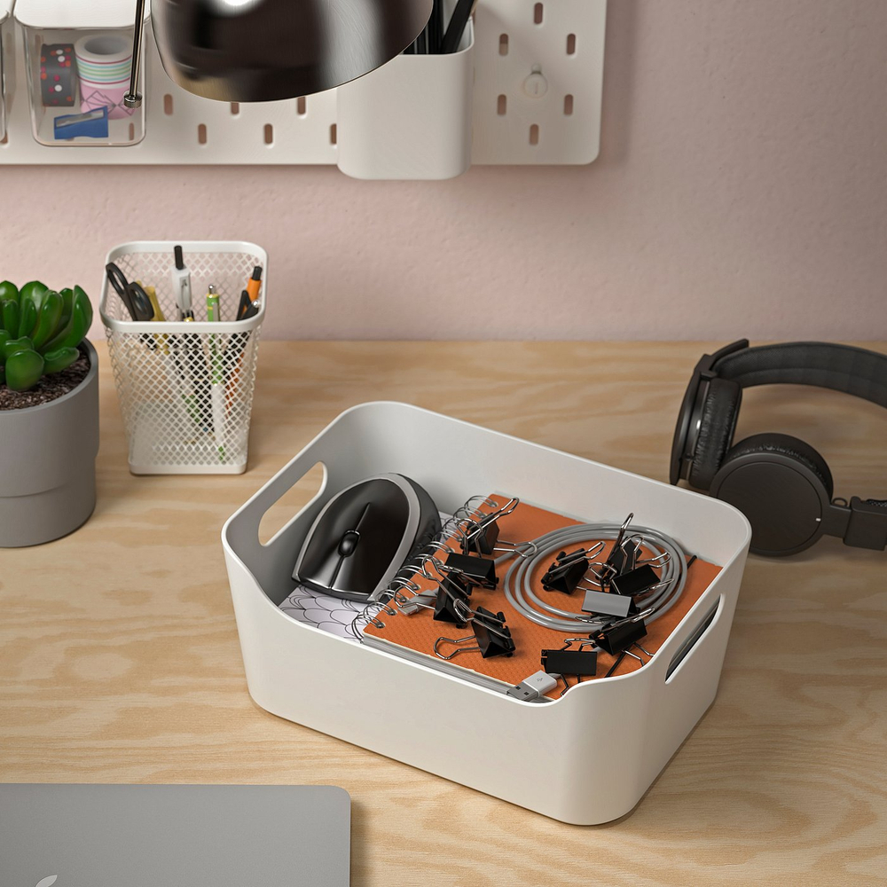 IKEA UPPDATERA  (ИКЕА УППДАТЕРА)  -  Контейнер - белый 24х17 см