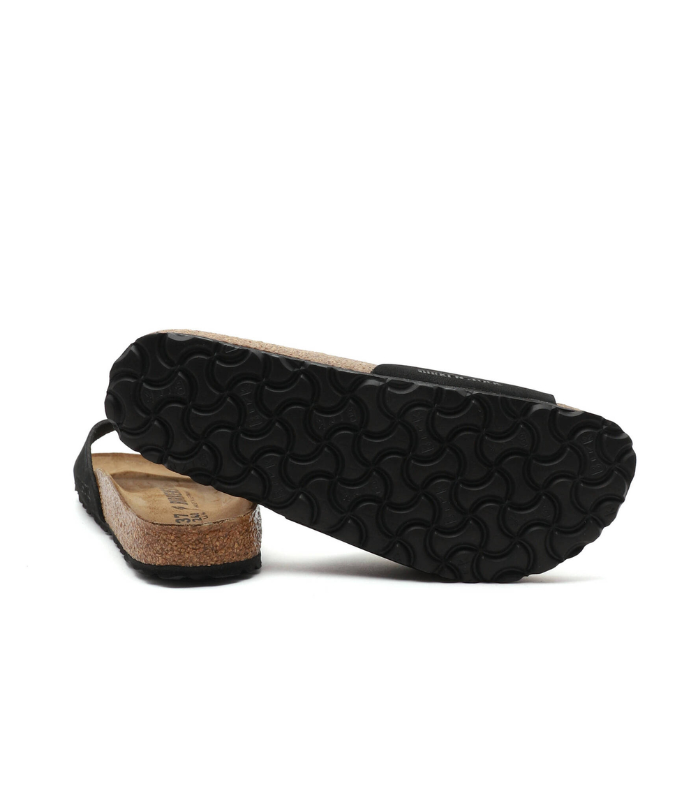 Шлепанцы кожаные madrid big buckle Birkenstock - черный(1023373)