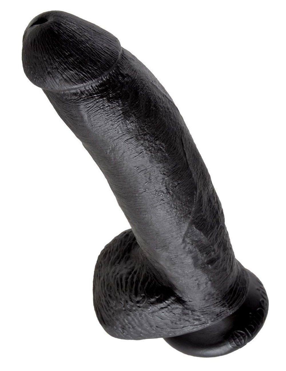 Чёрный фаллоимитатор 9 Cock with Balls - 22,9 см. (Цвет: черный)