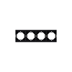 Рамка на 4 поста KRANZ Sete Антрацит KR-79-0754-4