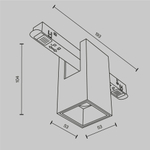 Магнитный трековый светильник Maytoni Alfa TR121-4-7W-DS-BS