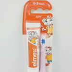 Зубная щетка детская Elmex Soft от 0-3 лет сиреневая 1 шт и зубная паста Elmex в мини формате 12 мл (из Финляндии)