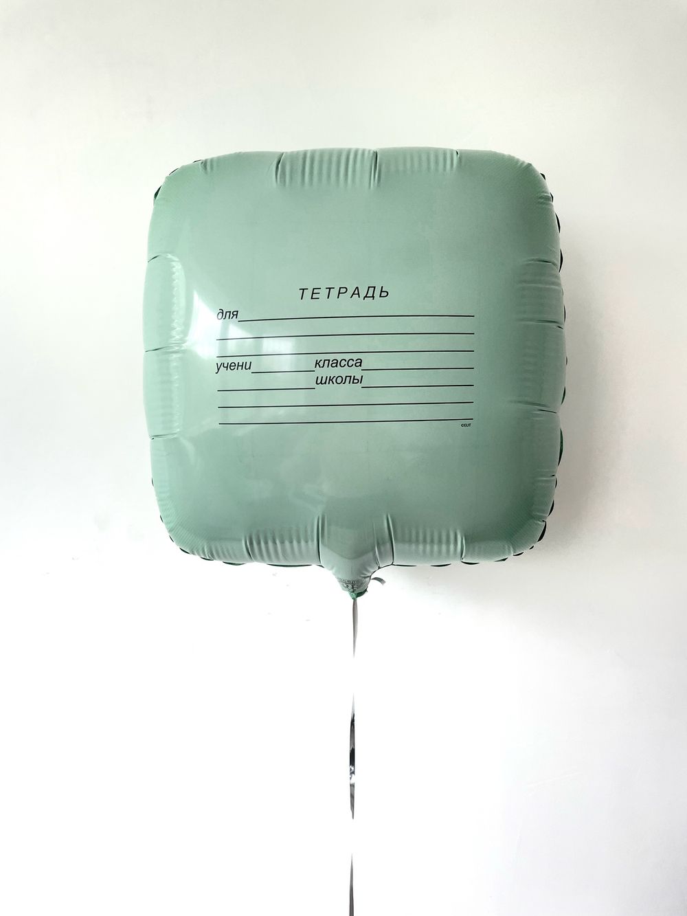 Шар-квадрат, фольга, 18"/46 см, "Тетрадь" (Веселая затея), инд. уп.  Изображение3