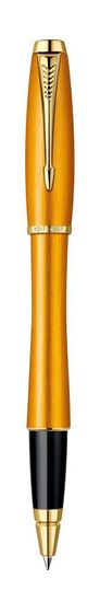 Ручка-роллер PARKER URBAN Premium Mandarin, цвет: Yellow GT, цвет стержня: черный, 1892653