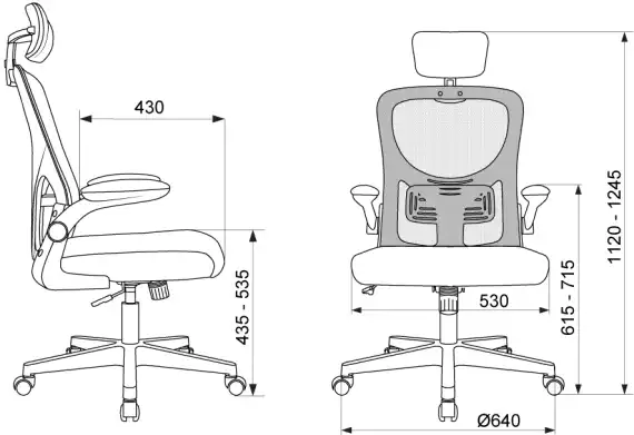 Кресло Бюрократ MC-W101-H светло-серый TW-02 TW-20 сетка/ткань крестов. пластик пластик белый