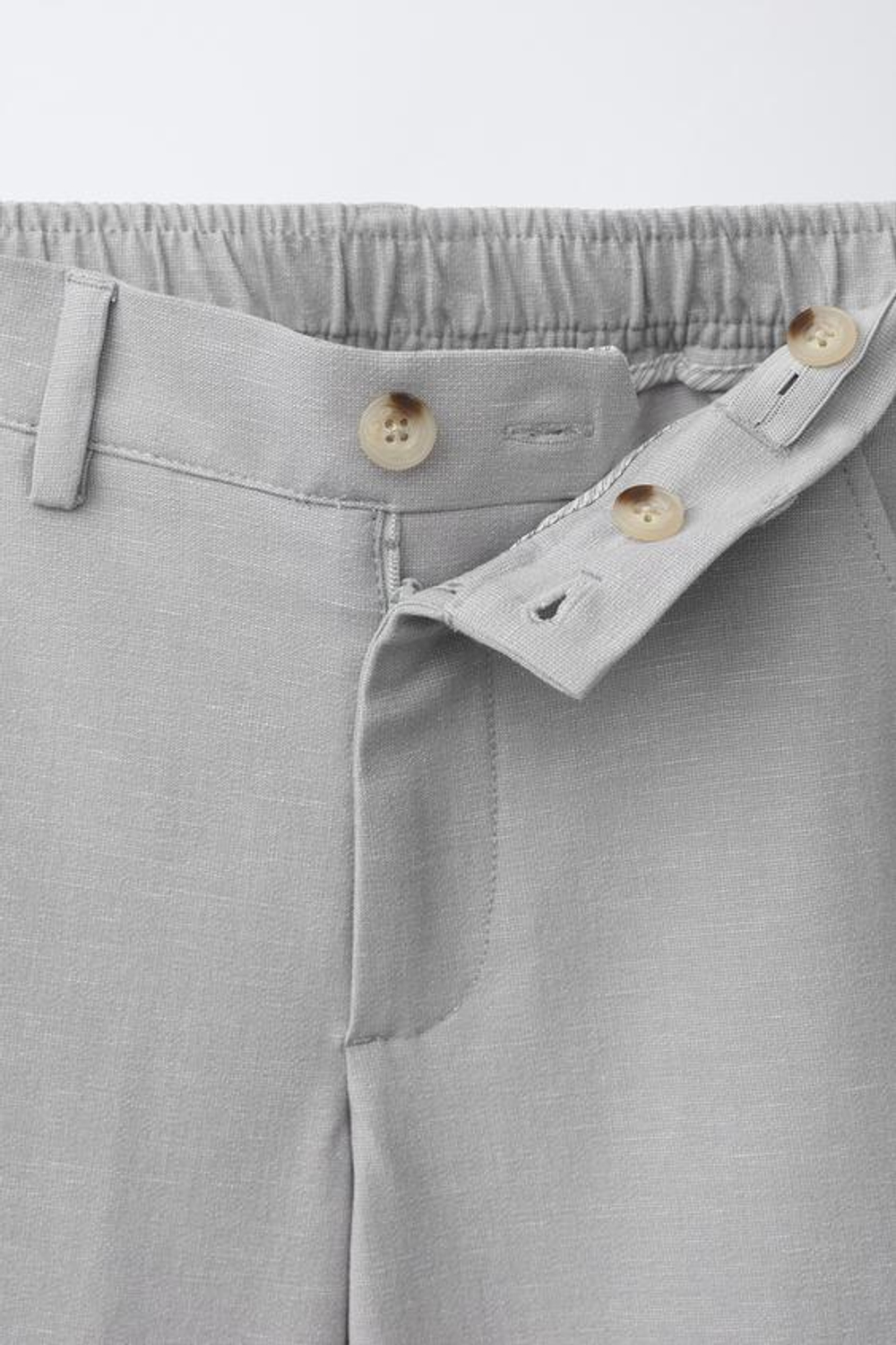 ZARA БРЮКИ RELAXED FIT COMFORT, ЖЕМЧУЖНО-СЕРЫЙ