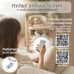 Стульчик-электрокачель BubaGO Aurora 4в1