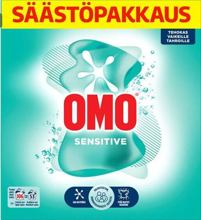 Стиральный порошок OMO Sensitive без отдушек 3.72 кг (Нидерланды)