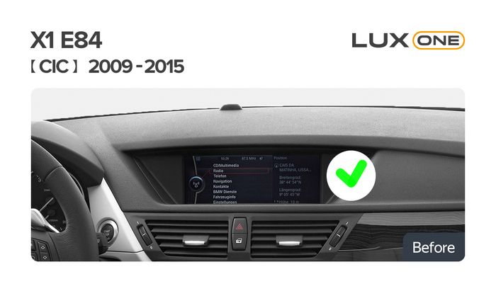 Магнитола для BMW X1 E84 2009-2014 (CIC) - Parafar PF5339a128/128 монитор 12.3" на Android 12, Быстрая, CarPlay, 4G SIM-слот