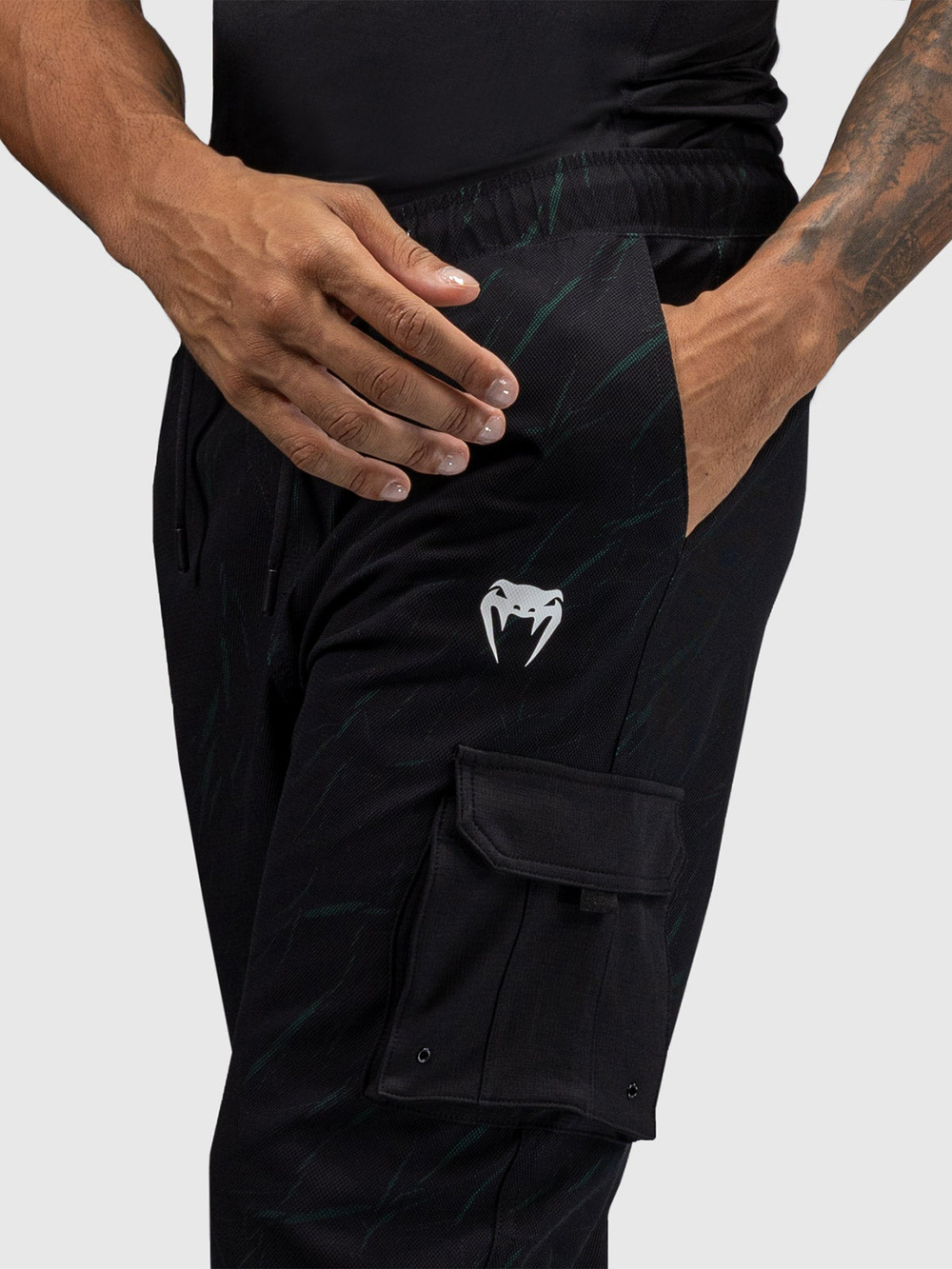 Брюки спортивные Venum Trooper Black/Forest Green