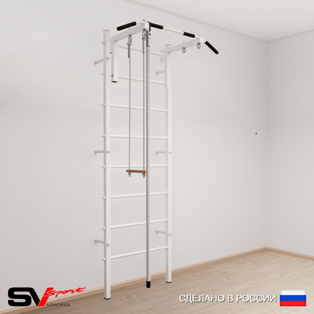 Шведская стенка Sv Sport 515 (Турник стандарт/Канат/Трапеция)