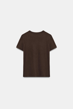 ФУТБОЛКА INTERLOCK С КОРОТКИМИ РУКАВАМИ — ZARA