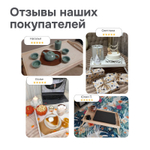 Складной столик-поднос для завтрака из сосны Флоутард, в подарочной упаковке, в натуральной отделке