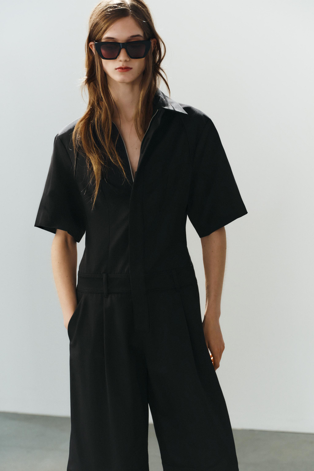 КОМБИНЕЗОН ИЗ ГАБАРДИНА — ZARA