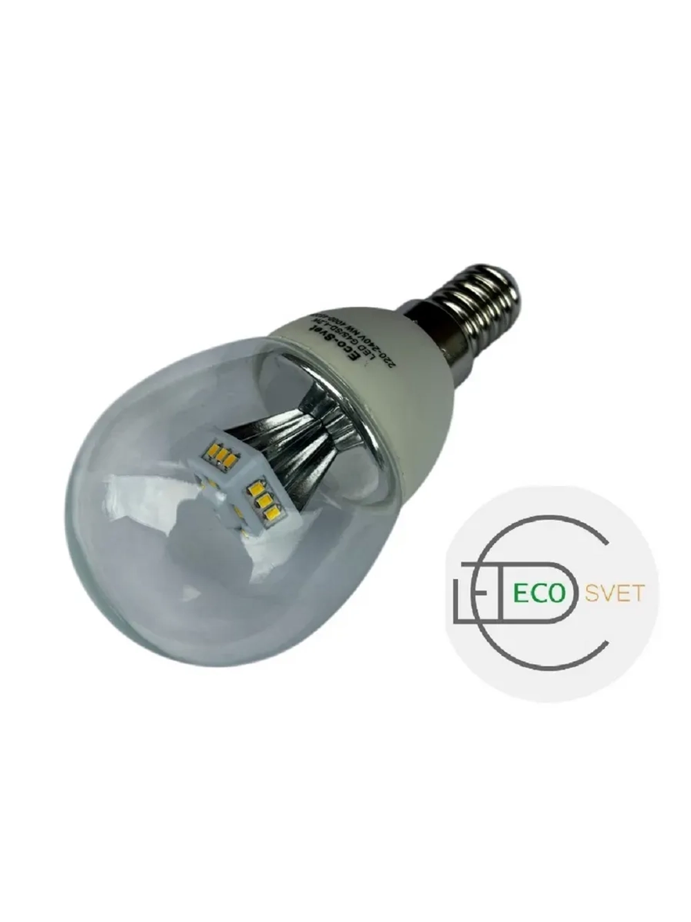 Светодиодная LED лампа G45 4,2W E14 нейтр. 3шт