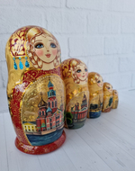 Матрёшка "Виды города" 5мест