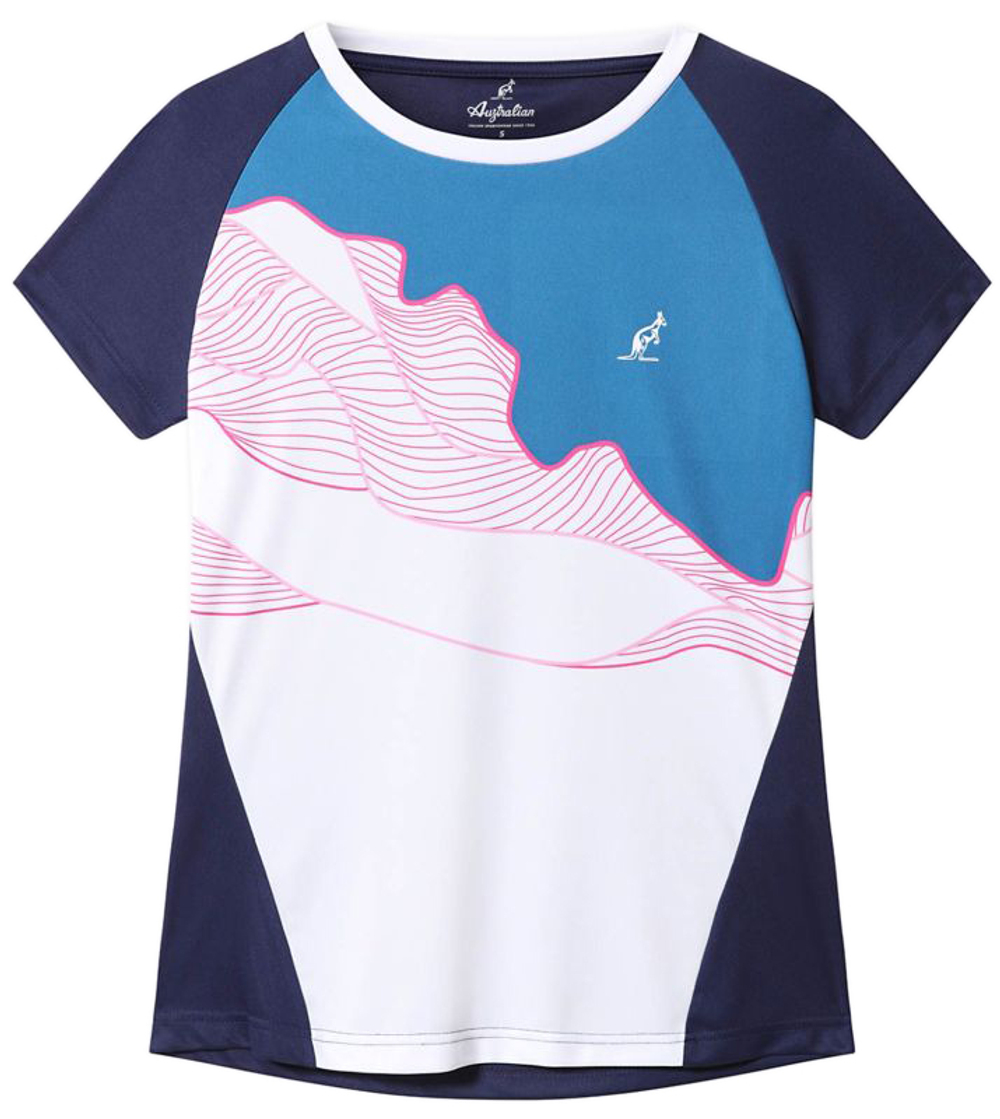 Женская футболка Australian Ace Футболка с принтом спереди - синий космо