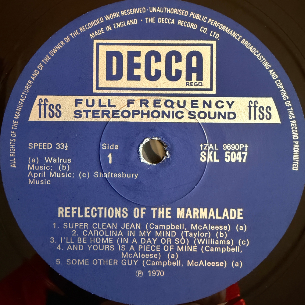 The Marmalade ‎– Reflections Of The Marmalade (Англия 1970г.)